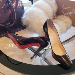 Christian Louboutin patent leather shoes